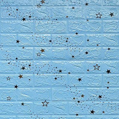 Самоклеящаяся 3D панель голубые звезды 700х770х3мм (321) SW-00001342 SW-00001342 фото