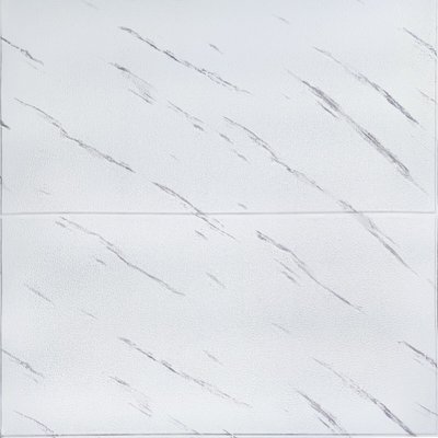 Самоклеюча 3D панель біла мармурова плитка 700х700х4мм (364) SW-00001142 SW-00001142 фото