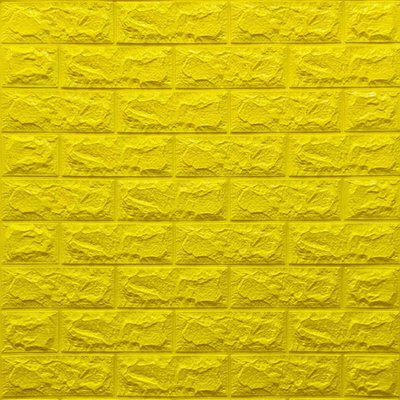 3D панель самоклеющаяся кирпич Желтый 700x770x7мм (010-7) SW-00000049 SW-00000049 фото