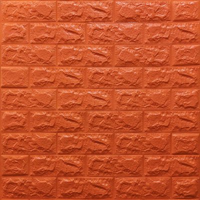 3D панель самоклеющаяся кирпич Оранжевый 700x770x7мм (007-7) SW-00000056 SW-00000056 фото