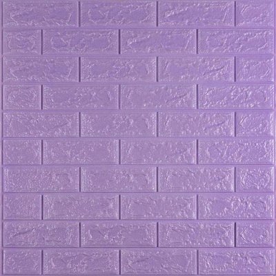 3D панель самоклеющаяся кирпич светло-фиолетовый 700x770x5мм (015-5) SW-00000083 SW-00000083 фото