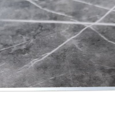 Декоративна ПВХ плита сірий натуральний мармурр 600*600*3mm (S) SW-00001627 SW-00001627 фото