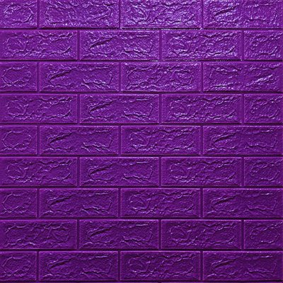 3D панель самоклеющаяся кирпич Фиолетовый 700x770x5мм (016-5) SW-00000150 SW-00000150 фото