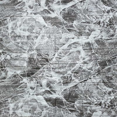 Самоклеящаяся декоративная 3D панель камень Серый рваный кирпич 700х770х5мм (158) SW-00000487 SW-00000487 фото