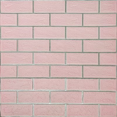 Панель стінова 70*70cm*5mm рожева цегла зі сріблом (D) SW-00001501 SW-00001501 фото
